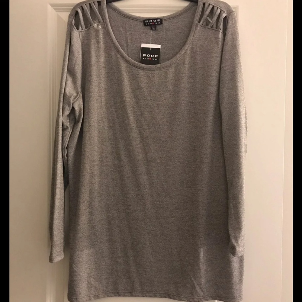 Criss cross shoulder top